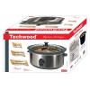 Techwood RVS Elektrische Slow cooker 4.5 L